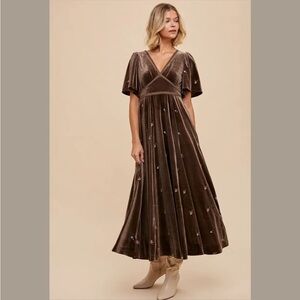 In Loom Velvet Dress